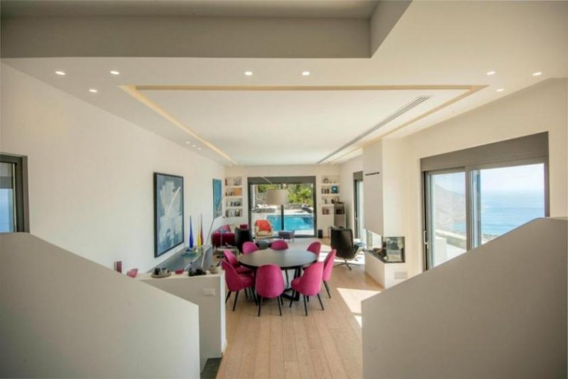 Plaka bei Elounda Kreta, Plaka Elounda: Wunderschöne Villa mit atemberaubendem Blick auf die Insel Spinalonga Haus kaufen